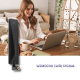Qoltec 57018 4G LTE antenna omnidirezionale | 7dBi | interno