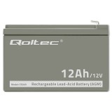 Qoltec 53049 AGM Batteria | 12V | 12Ah