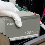 Qoltec 53049 AGM Batteria | 12V | 12Ah