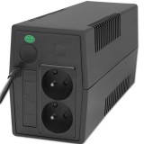 Qoltec 53772 Gruppo di continuità (UPS) Line-Interactive 0.65 kVA 360 W 1 AC presa/e