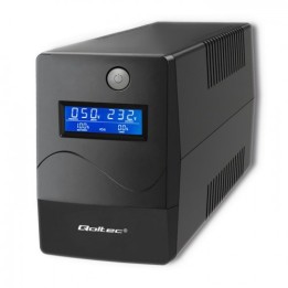 Qoltec Monolith Gruppo di continuità (UPS) Doppia conversione (Online) 0.45 kVA 240 W 2 AC presa/e
