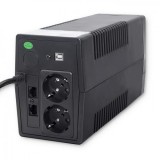 Qoltec Monolith Gruppo di continuità (UPS) Doppia conversione (Online) 0.45 kVA 240 W 2 AC presa/e