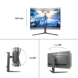 Philips Evnia 5000 32M2C5500W/00 Monitor per computer 80 cm (31.5 ) 2560 x 1440 pixel Quad HD LCD nero