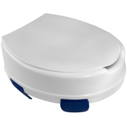 Rialzo sedile WC con sportello KATE 15 cm bianco