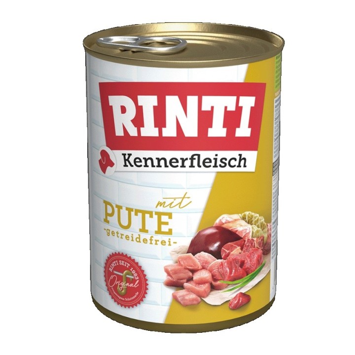 RINTI Kennerfleisch Tacchino - cibo umido per cani - 400g