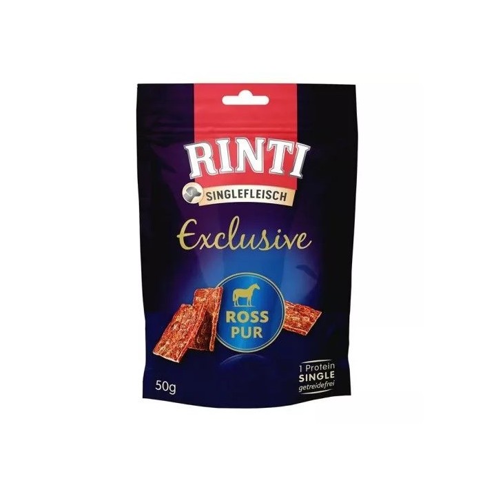 RINTI Singlefleisch Exclusive Cavallo - snack per cani - 50g