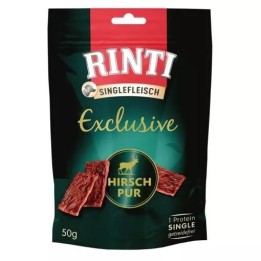 RINTI Singlefleisch Exclusive Cervo - snack per cani - 50g