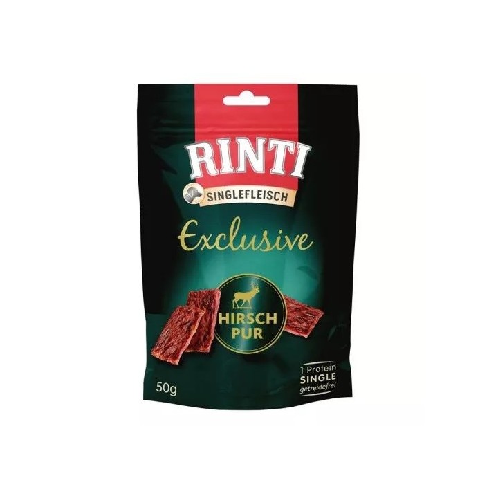 RINTI Singlefleisch Exclusive Cervo - snack per cani - 50g