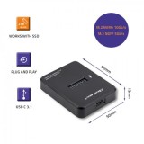 Qoltec 50313 alloggiamento per unità di archiviazione SSD nero M.2