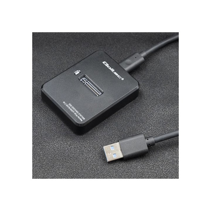 Qoltec 50313 alloggiamento per unità di archiviazione SSD nero M.2