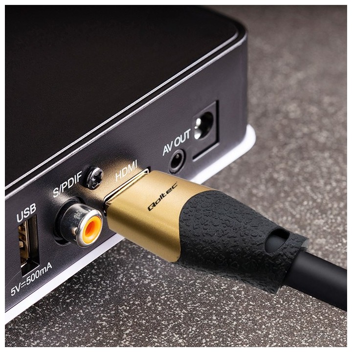 Qoltec 50357 HDMI cavo 5 m HDMI tipo A (standard) nero