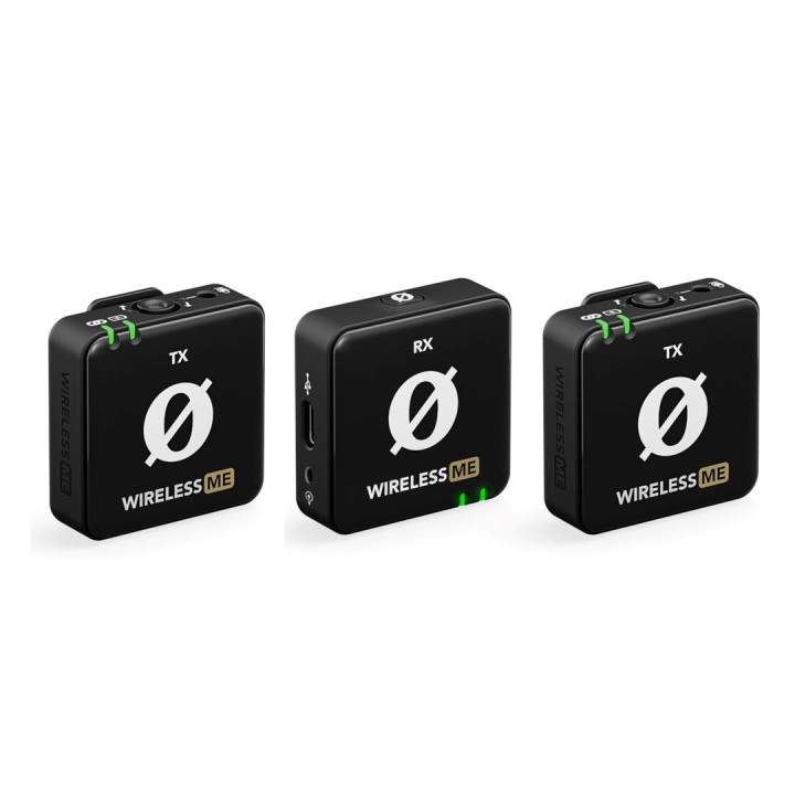 RODE Wireless ME Dual - sistema di microfono wireless compatto con due trasmettitori per registrazione a due canali