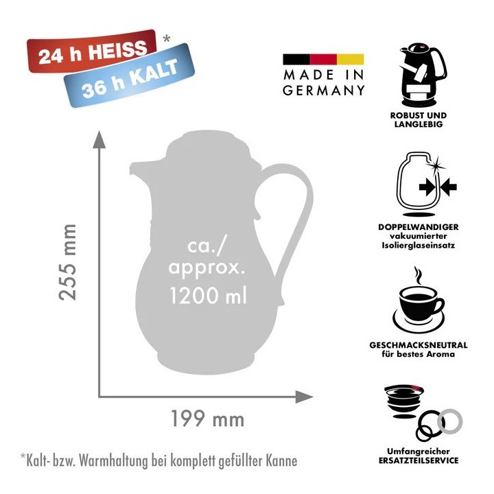 ROTPUNKT Thermos 1.2 l avorio (ecru)