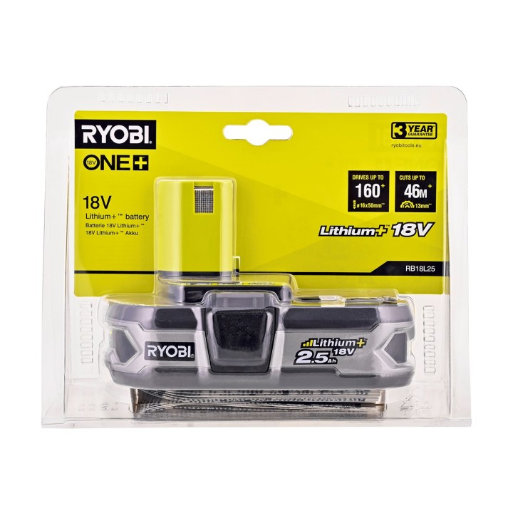 Ryobi RB18L25 Batteria 18 V 2 5 Ah Lithium+ One+