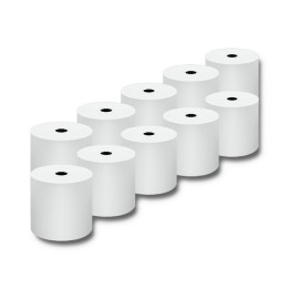 Qoltec 51892 Rotolo termico 80 x 80 | 55g/m2 | 10pcs | BPA free