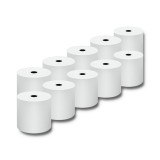 Qoltec 51892 Rotolo termico 80 x 80 | 55g/m2 | 10pcs | BPA free