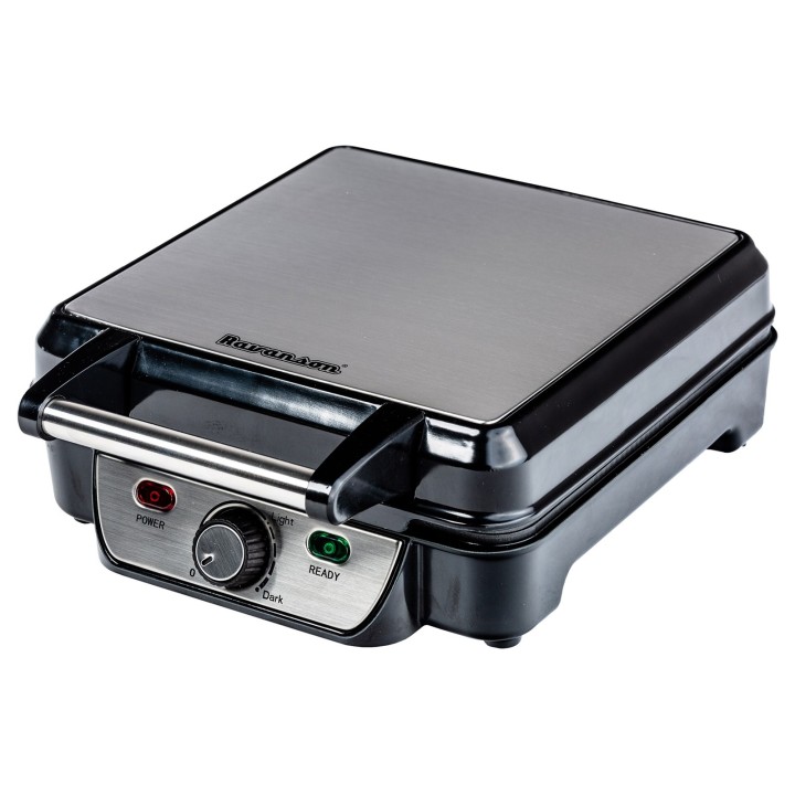 Piastra per waffle Ravanson GR-7030 (1100W, nero)