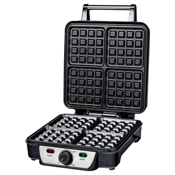 Piastra per waffle Ravanson GR-7030 (1100W, nero)