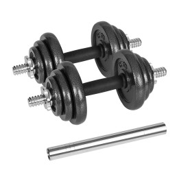 REBEL ACTIVE Manubri regolabili in custodia 20 kg con bilanciere