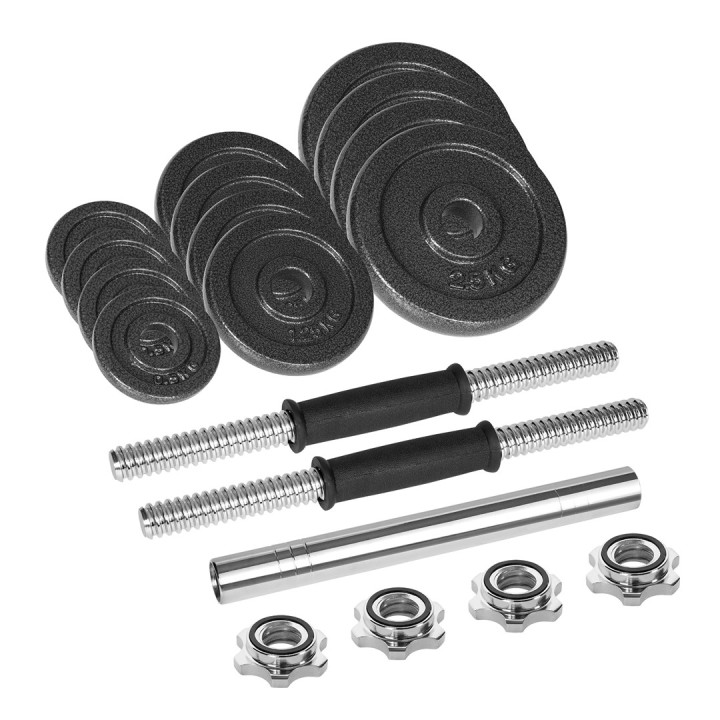 REBEL ACTIVE Manubri regolabili in custodia 20 kg con bilanciere