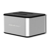 Qoltec 5316 2x HDD / SSD stazione di aggancio | 2.5 /3.5 SATA | USB 3.0 | clonazione