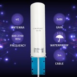 Qoltec 57044 4G LTE DUAL antenna | 5dBi | omnidirezionale | esterno