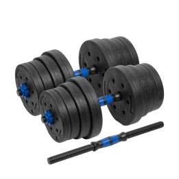 REBEL ACTIVE Manubri bituminosi regolabili con connettore 2x15 kg