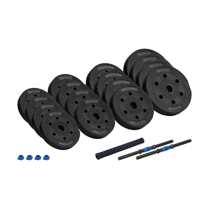 REBEL ACTIVE Manubri bituminosi regolabili con connettore 2x15 kg