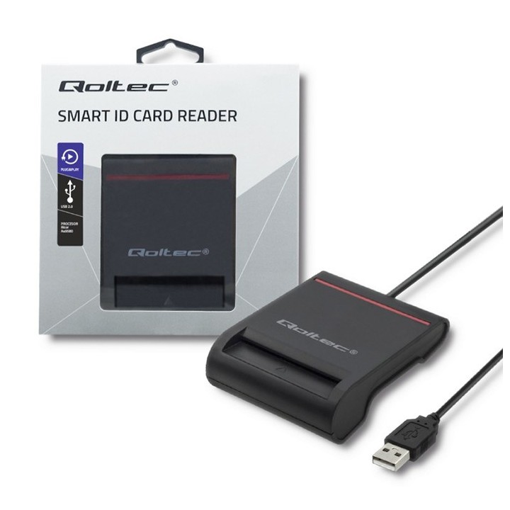 Qoltec lettore smart card ID
