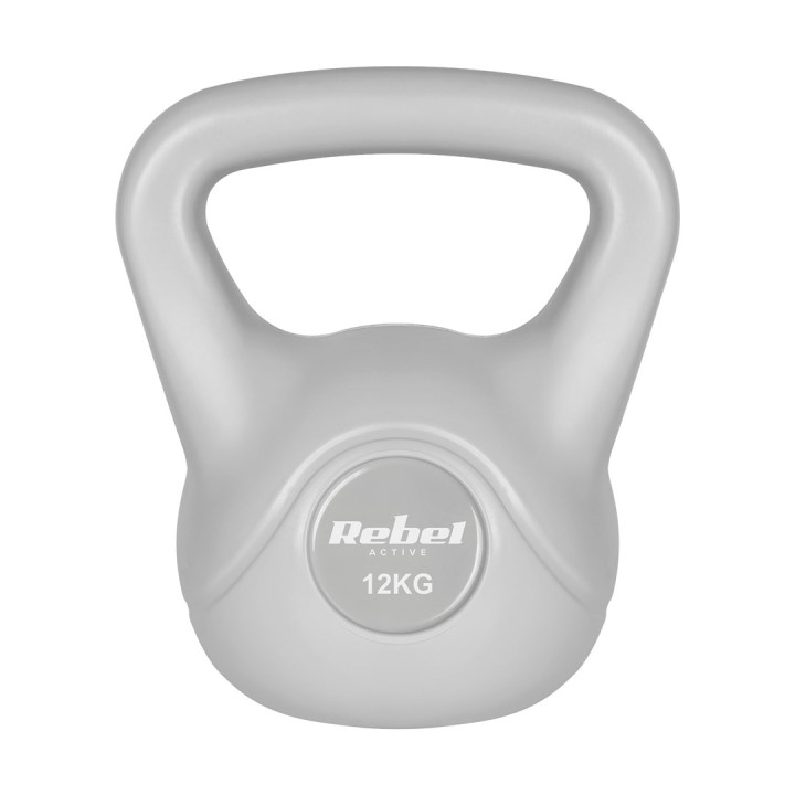 REBEL ACTIVE Kettlebell bituminoso grigio 12 kg