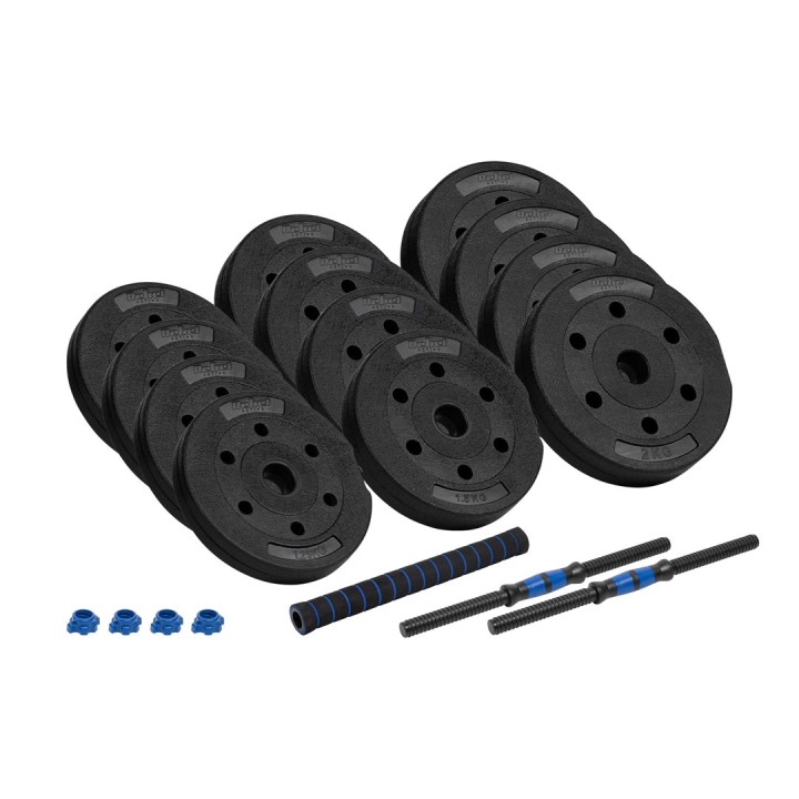 REBEL ACTIVE Manubri bituminosi regolabili con connettore 2x10 kg
