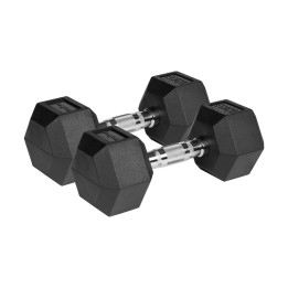 REBEL ACTIVE Manubri ghisa rivestiti gomma 2x10 kg