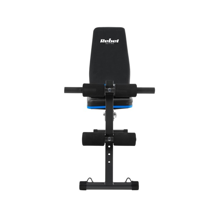 REBEL ACTIVE Inclined Panca per allenamento con bloccaggio gambe e fasce elastiche