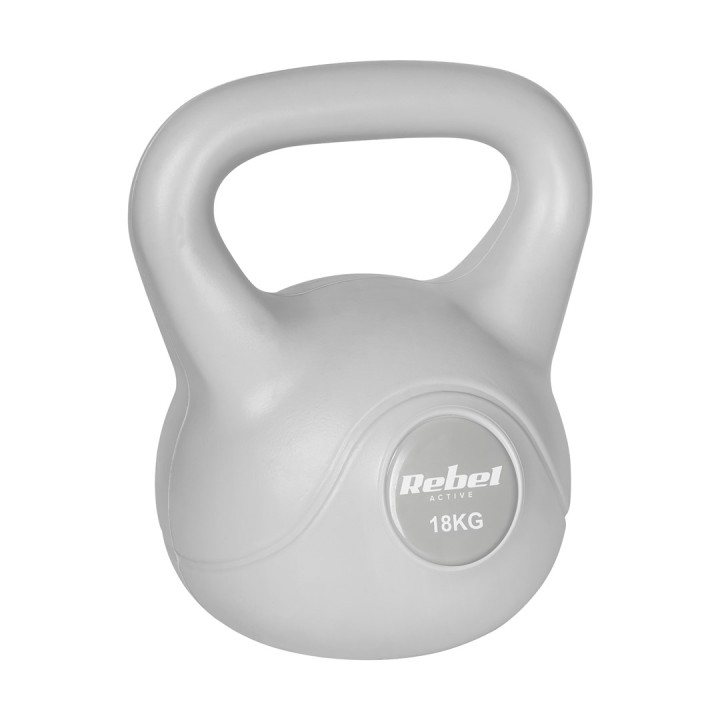 REBEL ACTIVE Kettlebell bituminoso grigio 18 kg