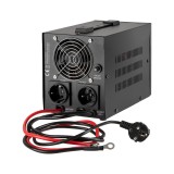 Rebel POWER-500 alimentatore di emergenza – inverter a onda sinusoidale pura con funzione di ricarica 12V 230V 500VA/300W