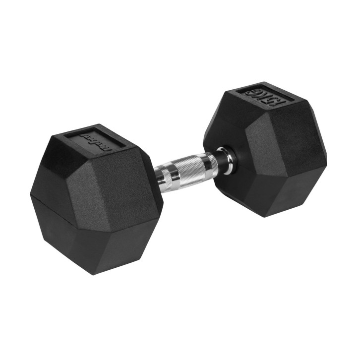 REBEL ACTIVE Manubri in ghisa rivestiti in gomma 2x15 kg