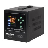 Rebel POWER-800-LFP4 Alimentatore di emergenza – inverter a onda sinusoidale pura con funzione di ricarica 12V 230V 800VA/500W