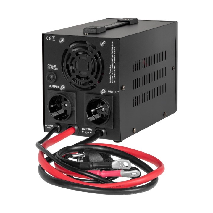 Rebel POWER-800-LFP4 Alimentatore di emergenza – inverter a onda sinusoidale pura con funzione di ricarica 12V 230V 800VA/500W