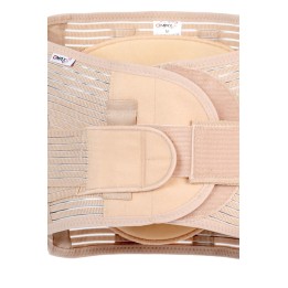 Cintura di supporto lombosacrale con cinghie di serraggio Lumbo O-1431/XL REHAFUND beige