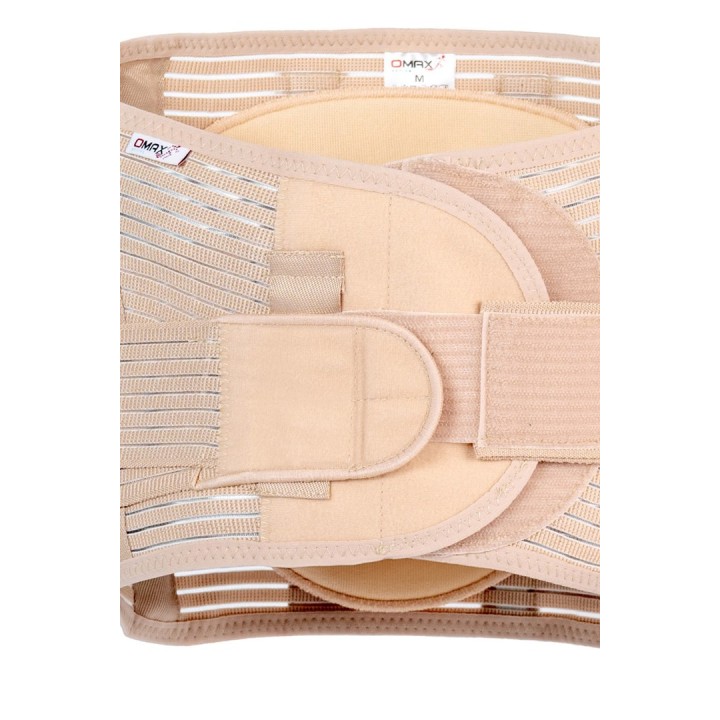 Cintura di supporto lombosacrale con cinghie di serraggio Lumbo O-1431/XL REHAFUND beige