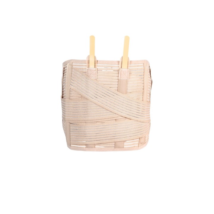 Cintura di supporto lombosacrale con cinghie di serraggio Lumbo O-1431/XL REHAFUND beige