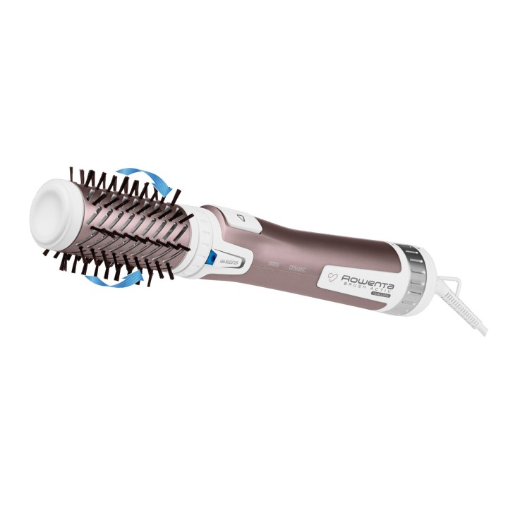 Rowenta Brush Activ Premium Care CF9540 spazzola ad aria calda caldo alluminio metallico bianco 1000 W 1.8 m