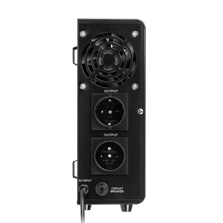 Rebel POWER-800 alimentatore di emergenza a parete – inverter a onda sinusoidale pura con funzione di ricarica 12V 230V 800VA/50