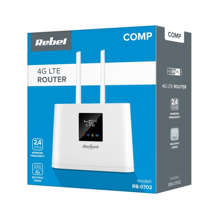 Rebel RB-0702 router wireless a banda singola (2.4 GHz) 3G 4G