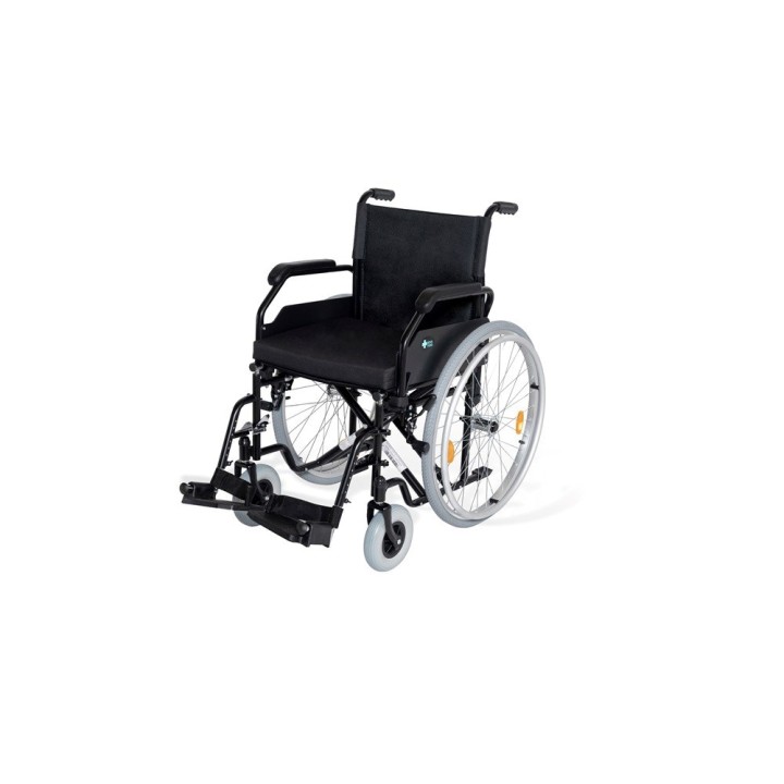 Sedia a rotelle in acciaio RF-1 Cruiser Nero 48cm