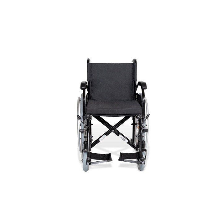 Sedia a rotelle in acciaio RF-1 Cruiser Nero 48cm