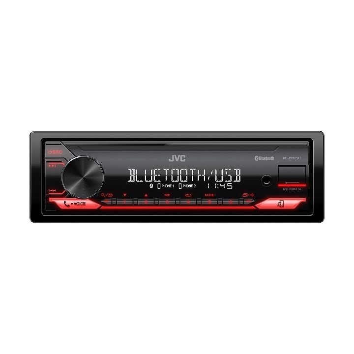 AUTORADIO JVC KDX-282BT ROSSA