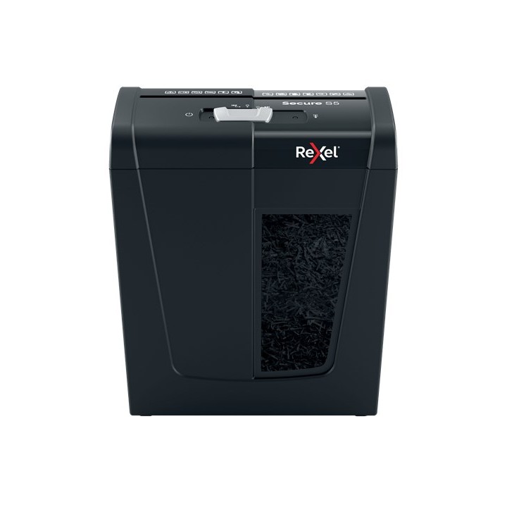 Rexel Secure S5 tritatrice di carta taglio a strisce 70 dB nero