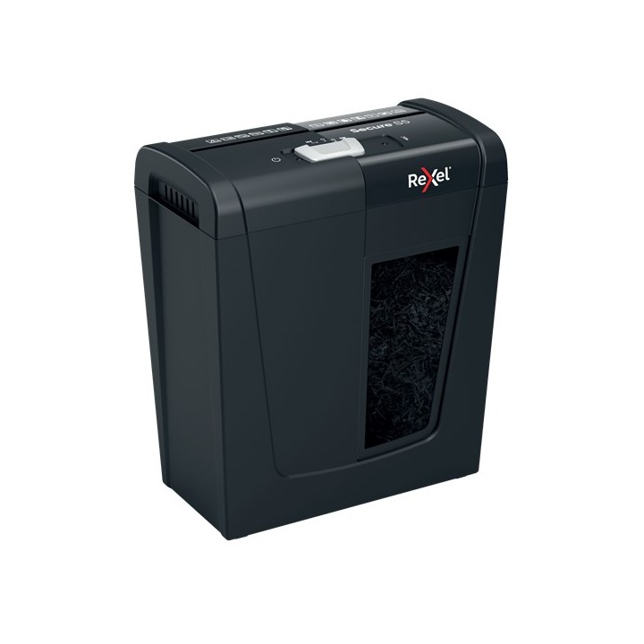 Rexel Secure S5 tritatrice di carta taglio a strisce 70 dB nero