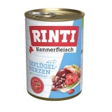 RINTI Kennerfleisch Cuori di pollame - cibo umido cani - 400g